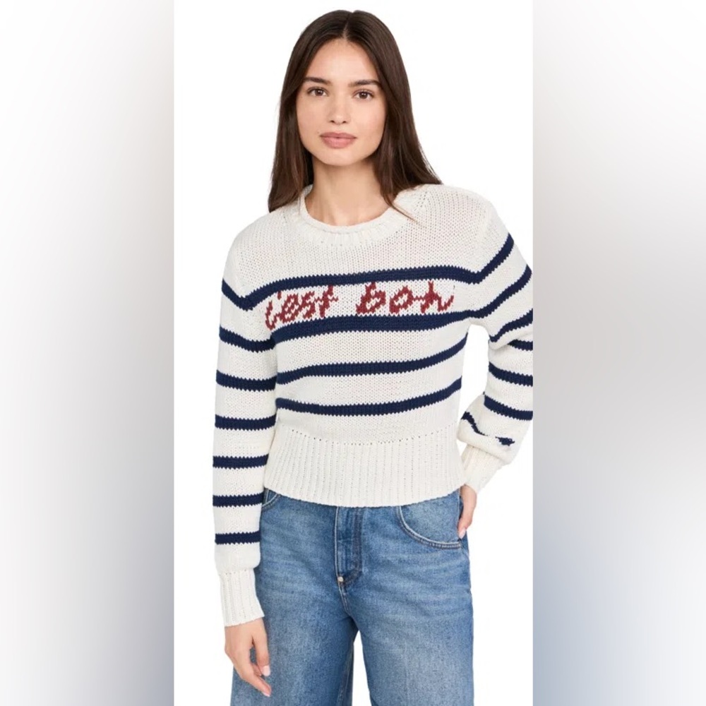 En Saison Helena Striped Sweater c’est bon $118